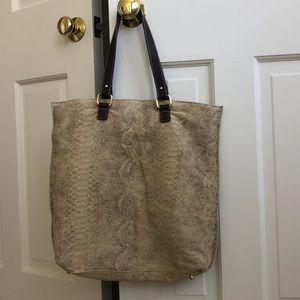 Snakeskin cotton bag